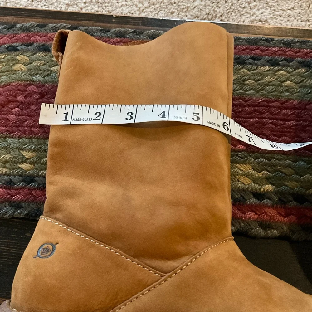 Born Suede Leather Tan Mid-Calf Women’s Boots, Sz 9 - Picture 10 of 14